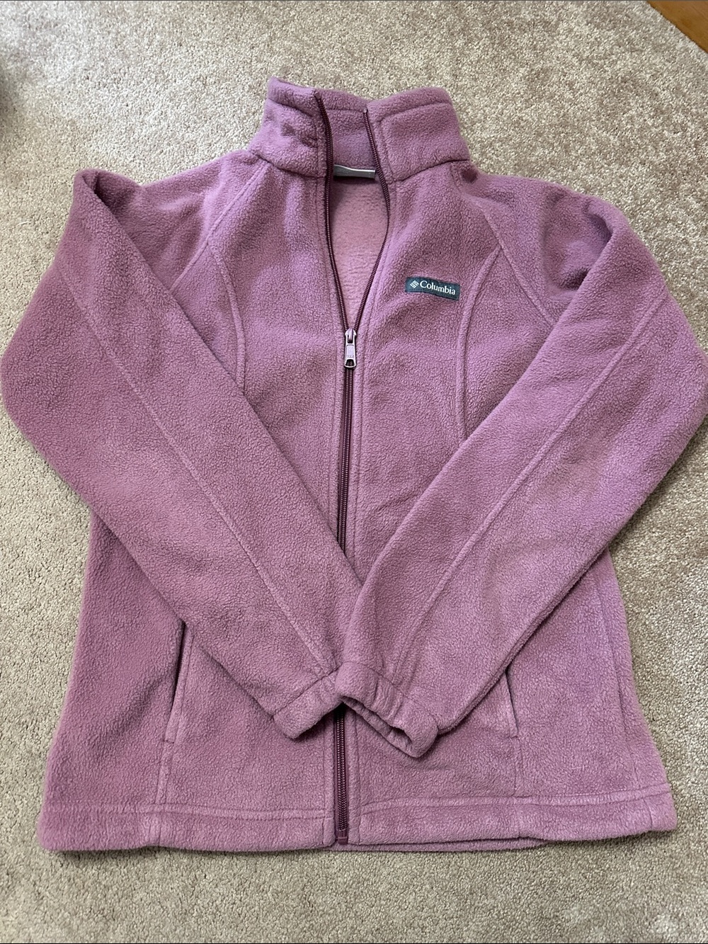 Columbia Women’s Mauve Full-Zip Fleece Jacket